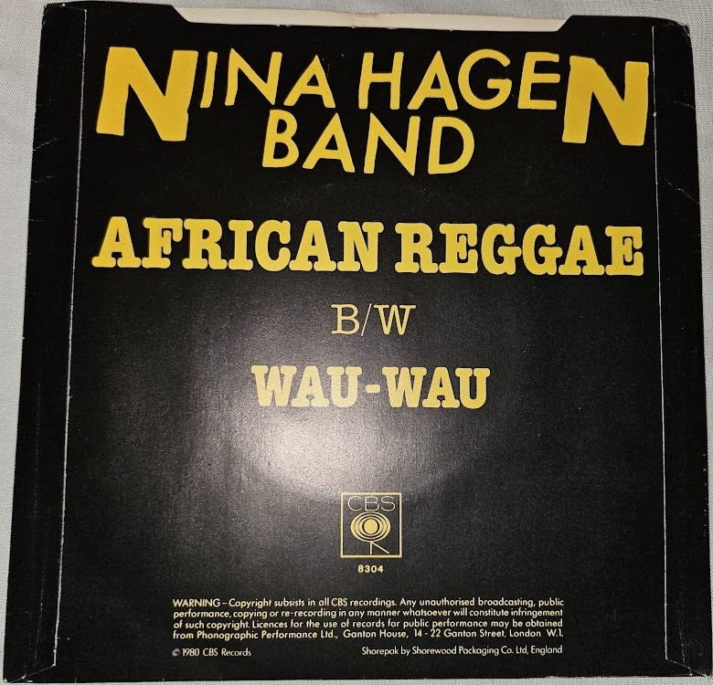 Miniaturbild: Nina Hagen Band - African Reggae (7", Single) (CBS, CBS)