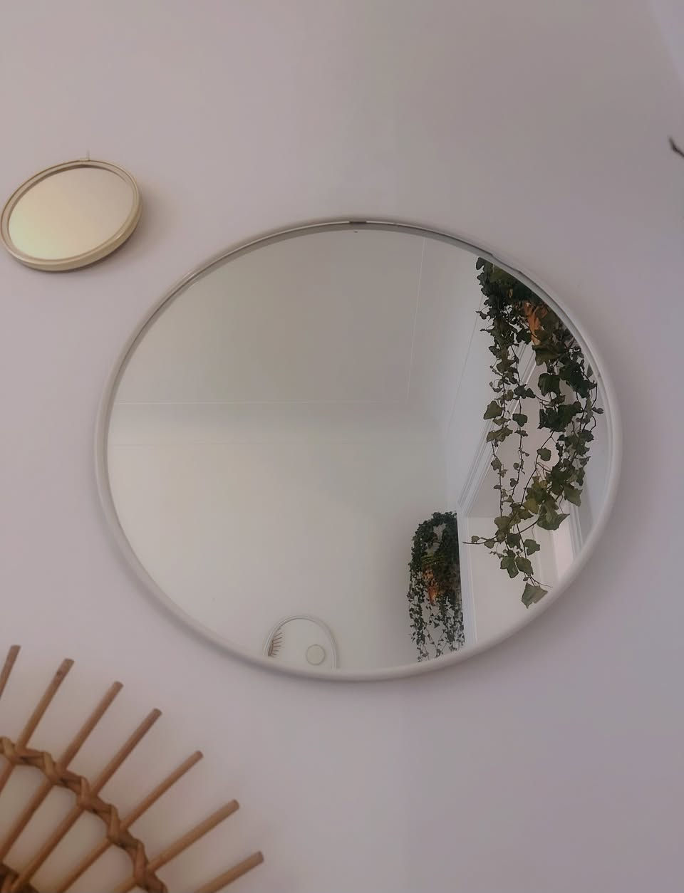 Miniature : MIROIR ROND VINTAGE EN METAL