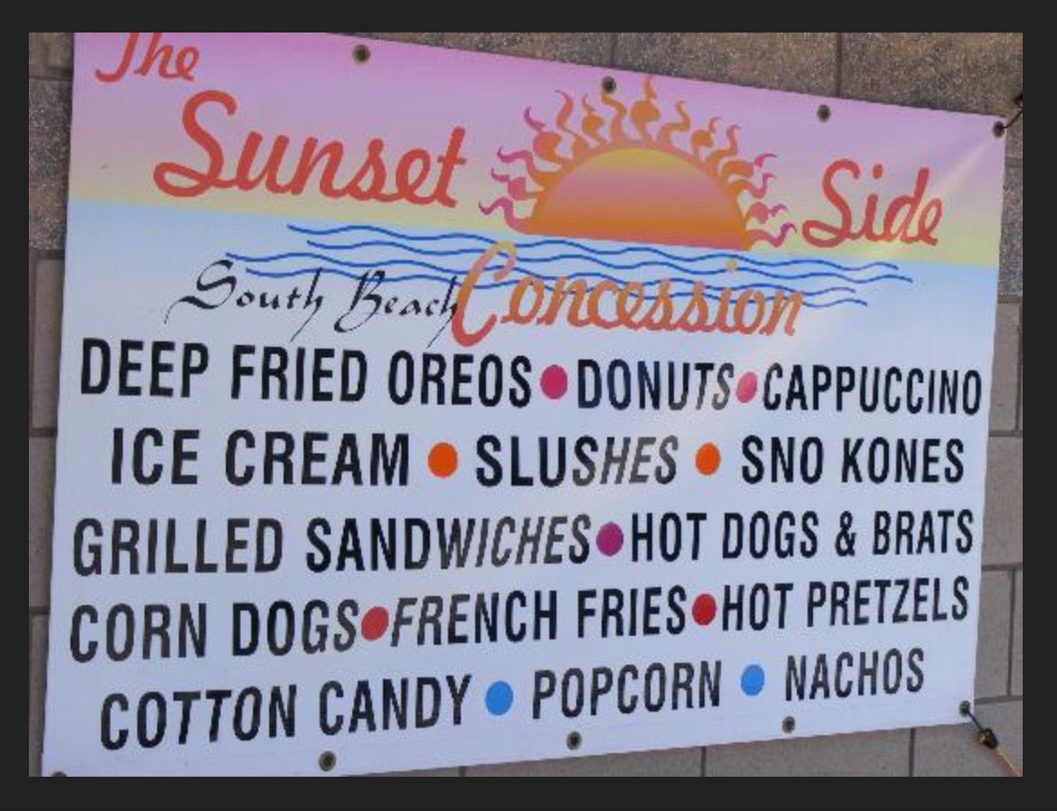 Beach concessions