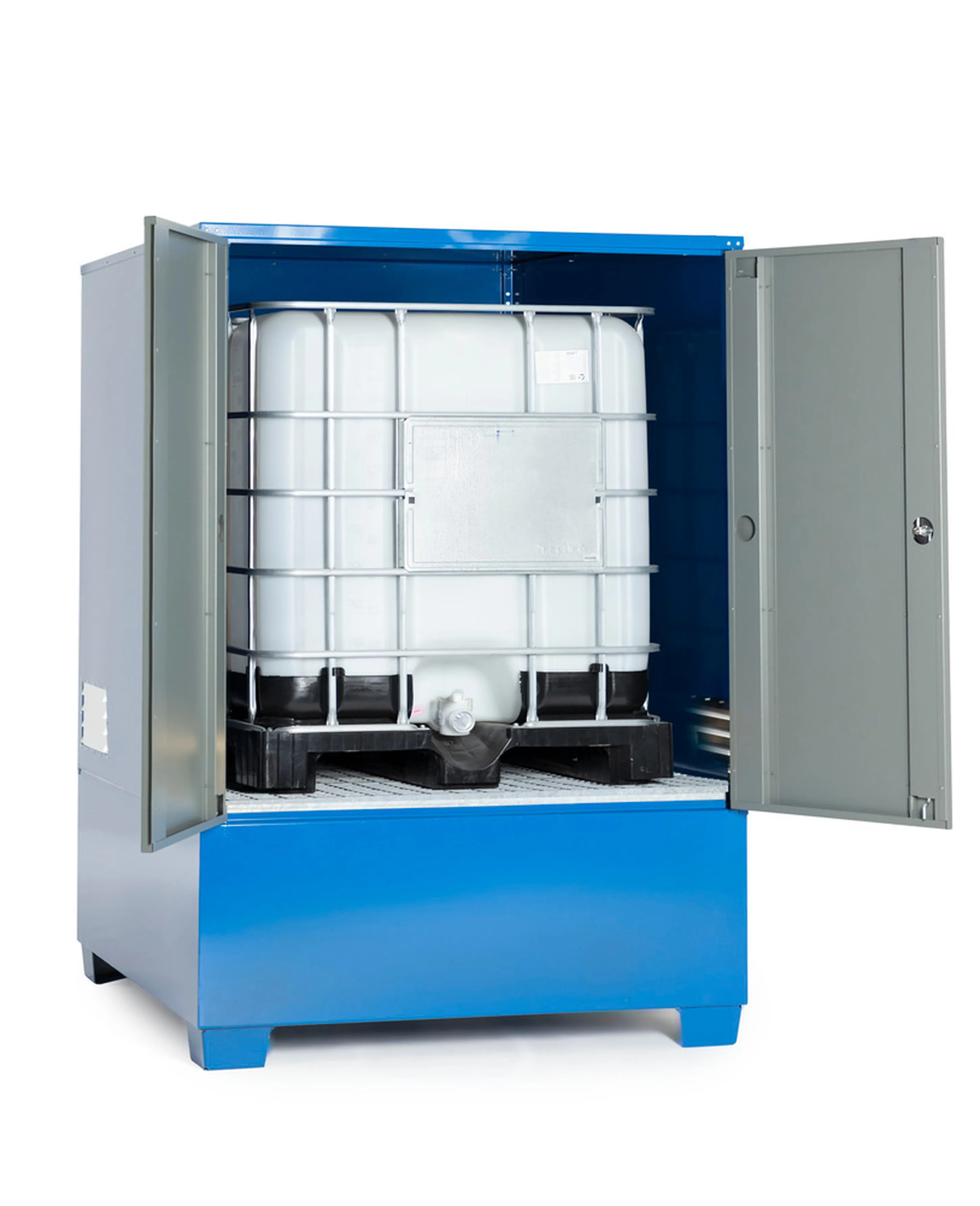 Conteneur de rétention - Acier 4 Fut / 1 IBC