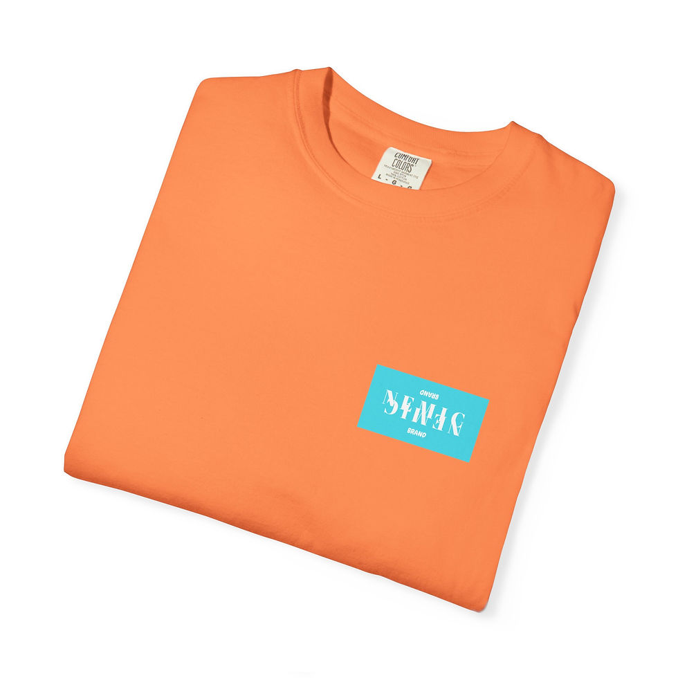 Thumbnail: Nemic Brand OG YAmO T-Shirt — Aqua 'DEFNC' Mirrored Logo Tee