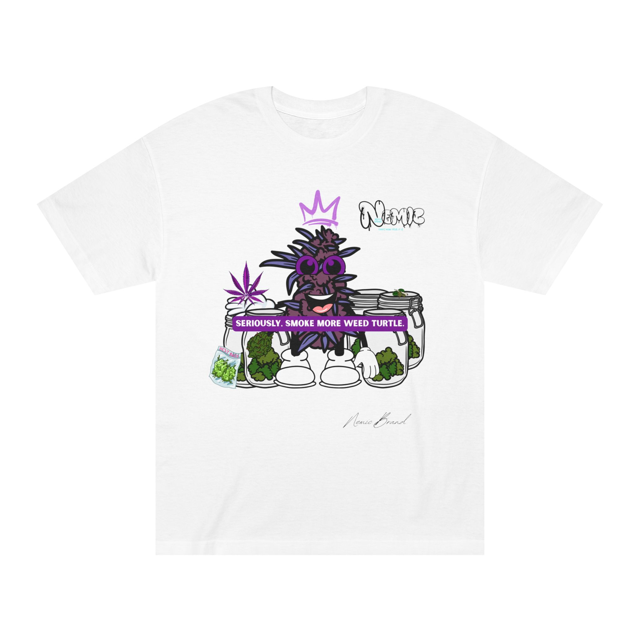 Nemic Brand "Smoke More Weed Turtle" Unisex Tee
