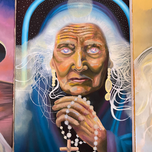 pintura de mentores espirituais