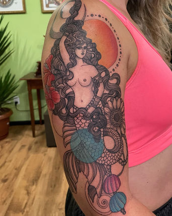 tatuagem de sereia em Florianópolis