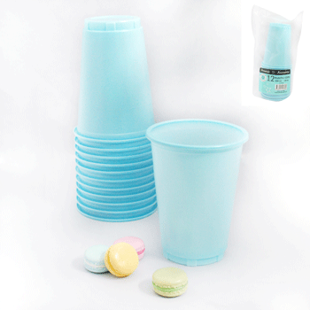 Thumbnail: 300 ML Plastic Cups (12 Pack) - Variety of Colours