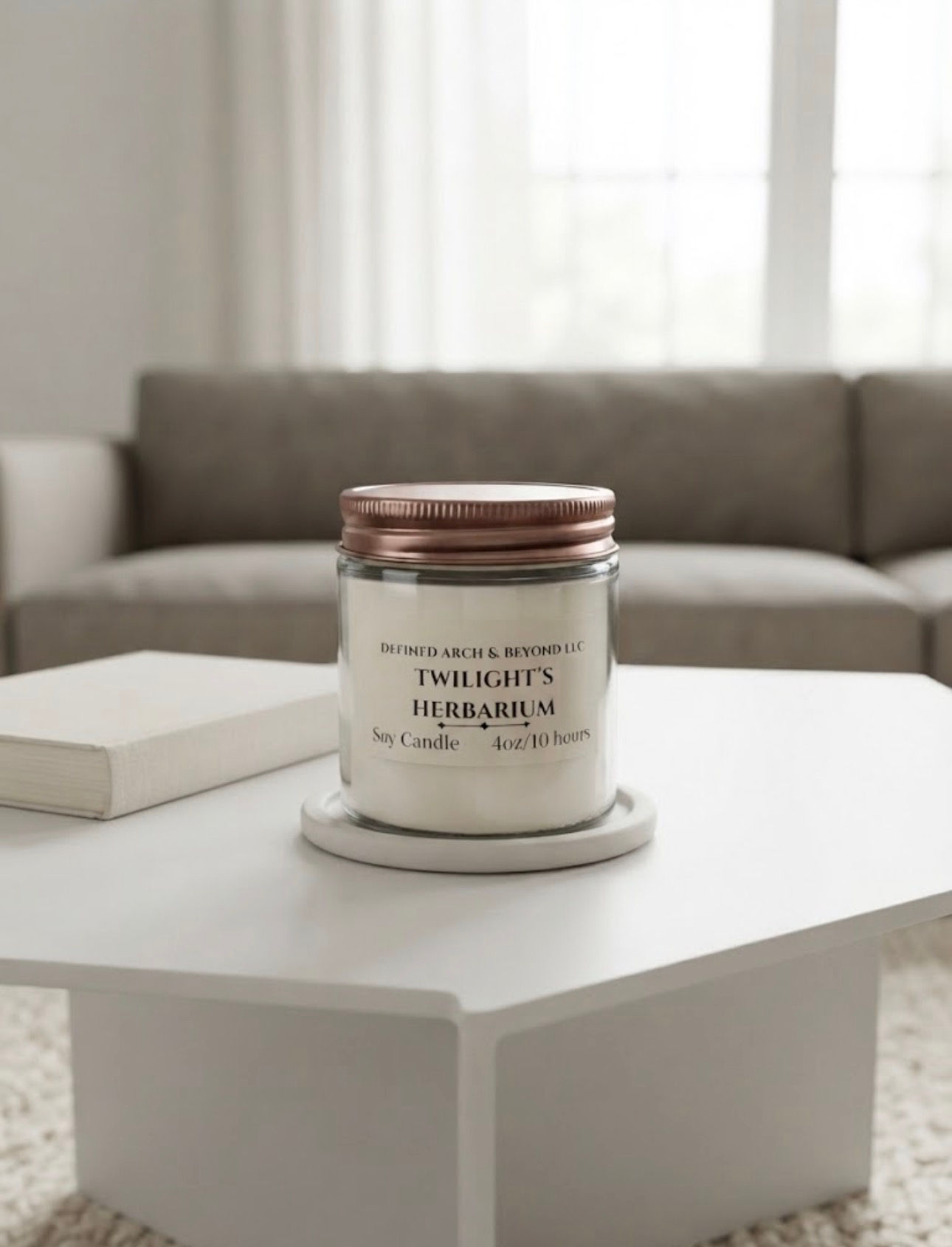 Twilight’s Herbarium Lavender Scented Soy Candle Jar 4oz
