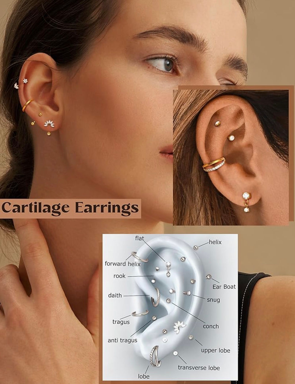 Surgical Steel Piercing Earrings