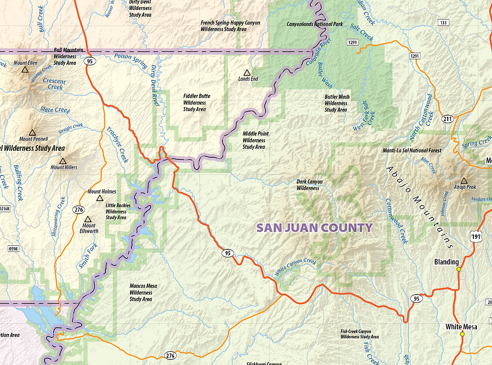 Thumbnail: Utah Laminated Wall Map