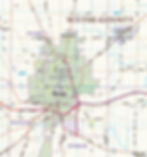 Thumbnail: Greater Cleveland Metro Area Laminated Wall Map