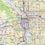 Thumbnail: Greater Portland Oregon Laminated Wall Map