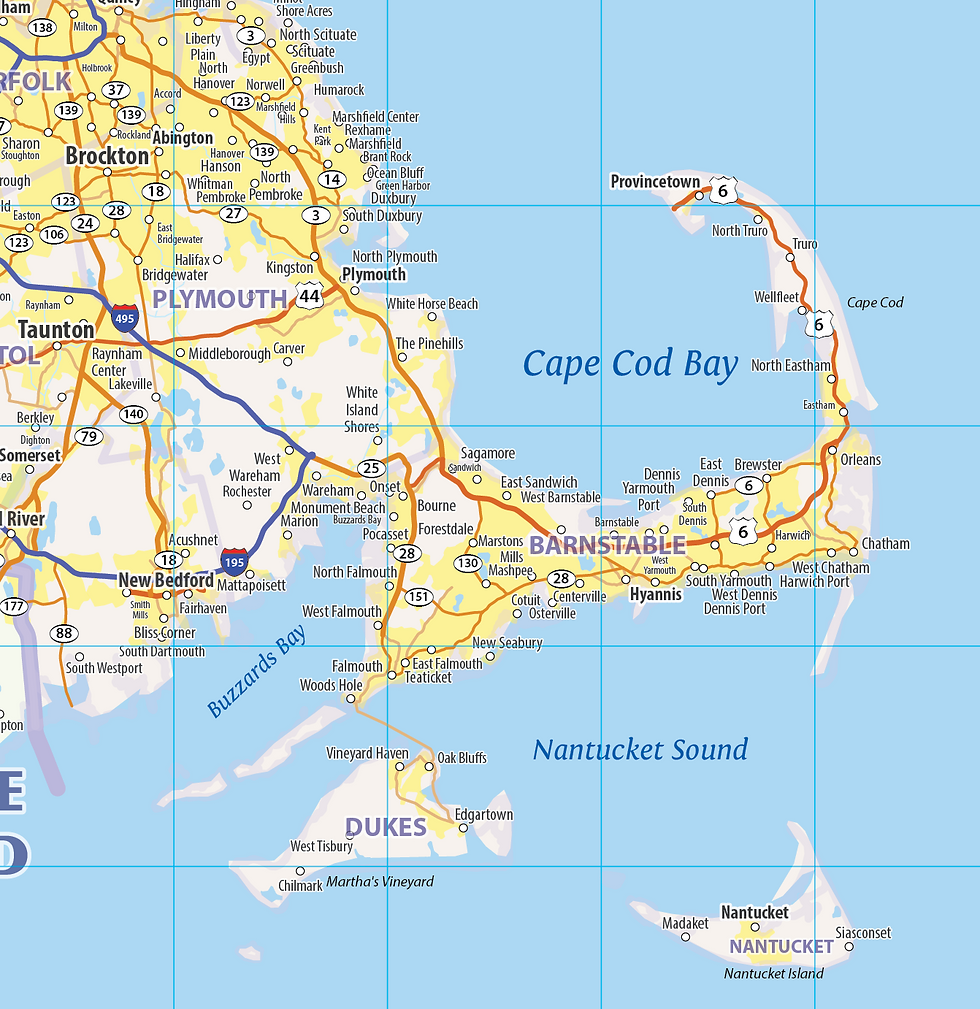 Thumbnail: New England Laminated Wall Map