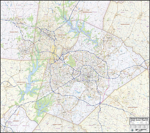 Map Of Raleigh Nc Raleigh Chapel Hill Durham North Carolina Printable