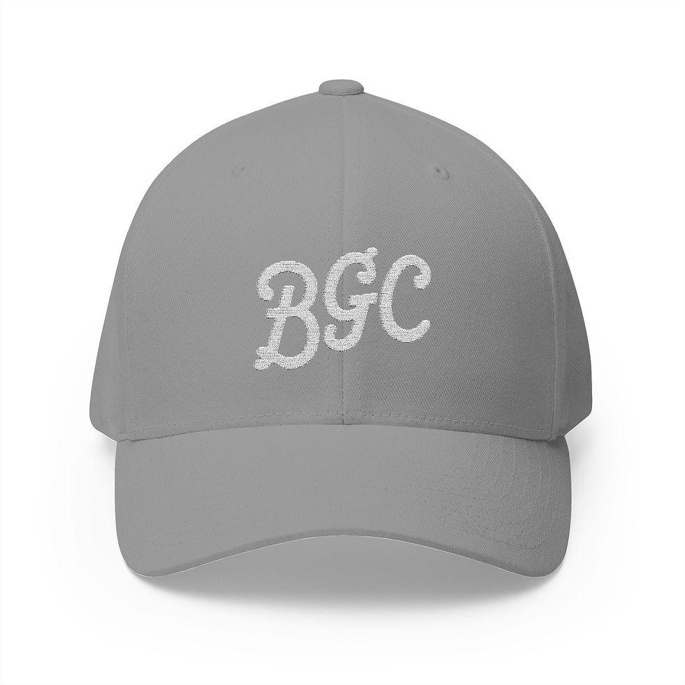 Thumbnail: BGC Embroidered Flexfit Hat - Grey & Black