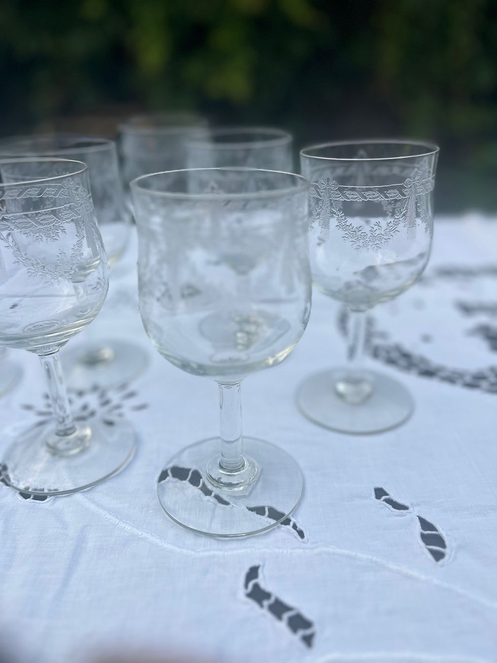 Miniature : 6 verres à vin  de la verrerie Meisenthal 