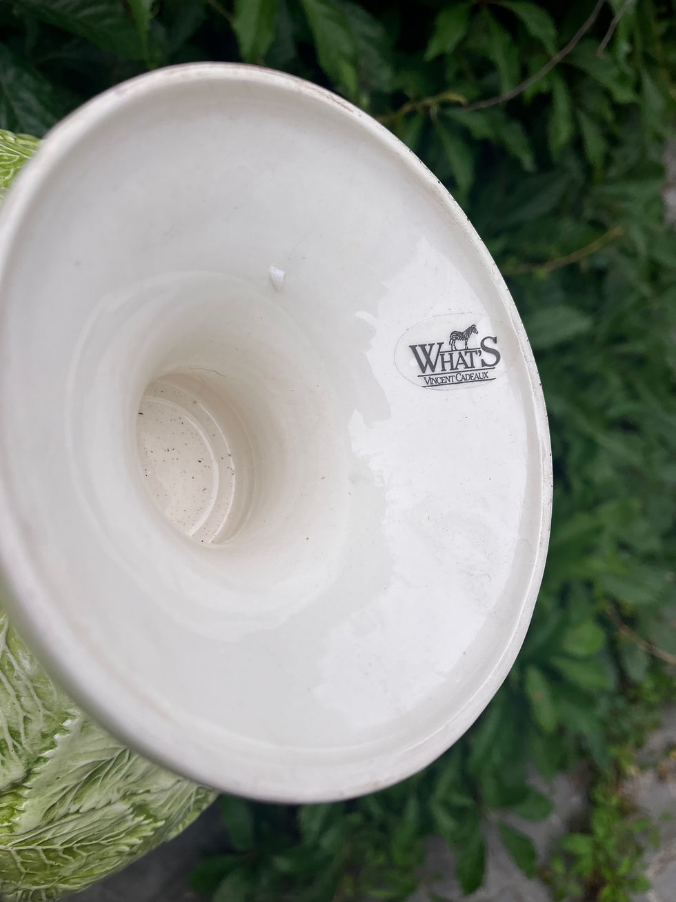 Miniature : Plat sur pied en Barbotine
