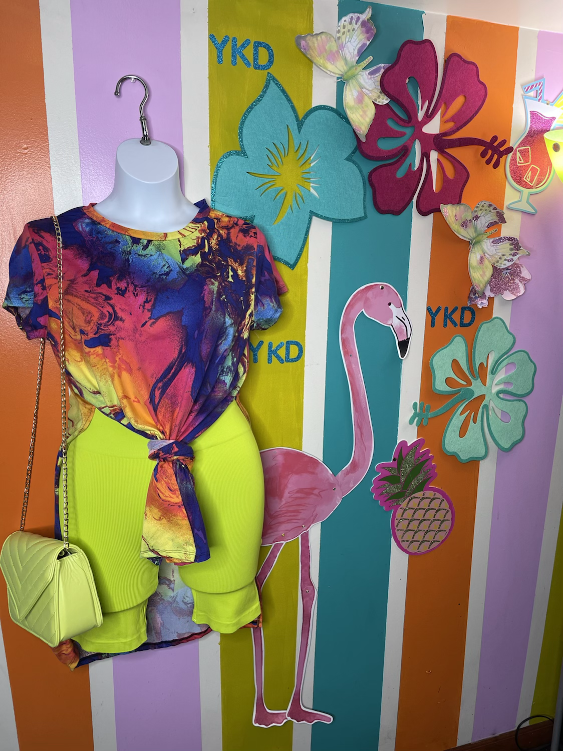 YK Plus Neon Two piece