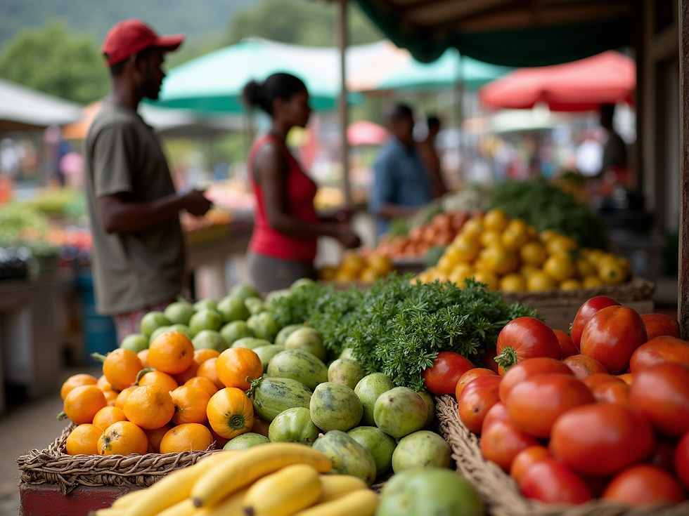 Vegetables Market in Mauritius