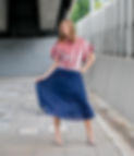 Women standing and showing her fashion style styled by Styling Station