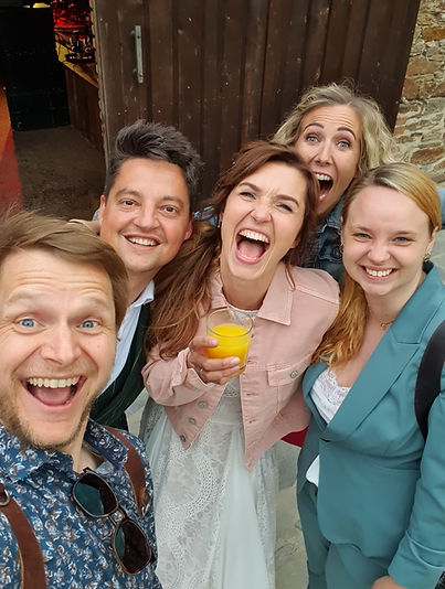 Svatební kameraman Honza Kamenář s nevěstou a ženichem