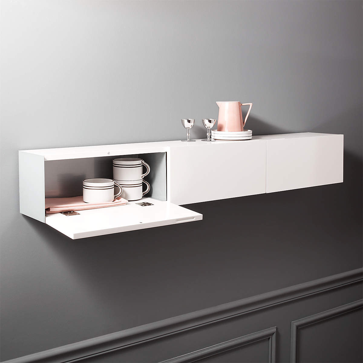 Floating White Console