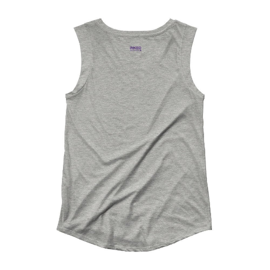 Thumbnail: Stacked Louisiana Mardi Gras Ladies Cap Sleeve Tee