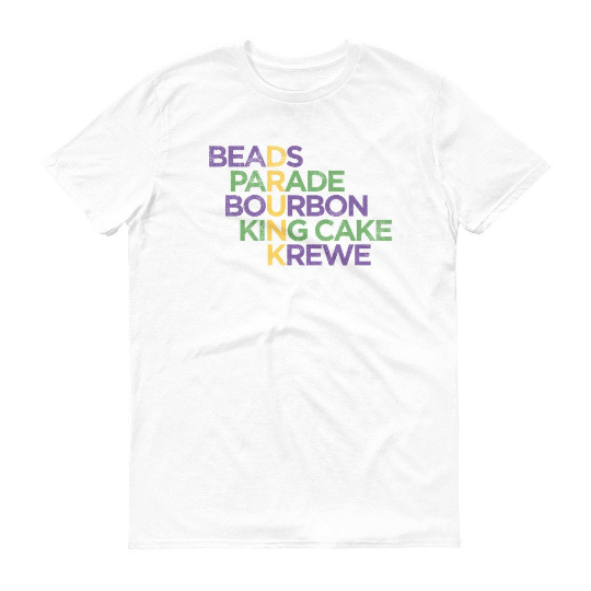 Thumbnail: Mardi Gras DRUNK Short Sleeve Tee