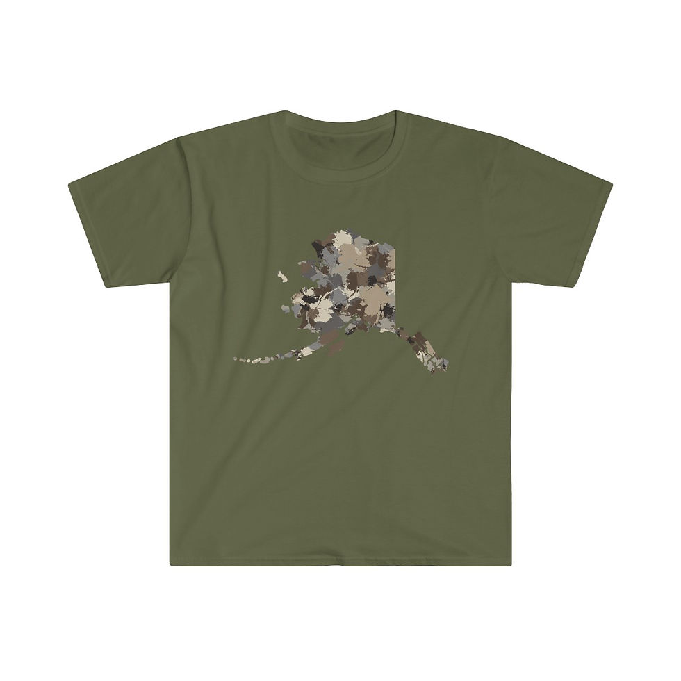 Thumbnail: RHAK Camo Fill State of Alaska Unisex Short Sleeve Tee
