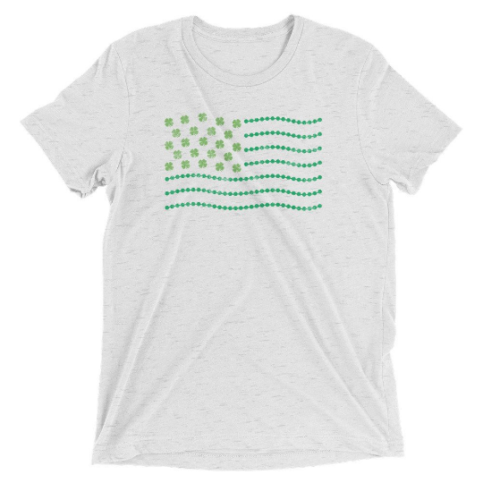 Thumbnail: St. Patrick's Day Shamrock/Bead Flag Tee