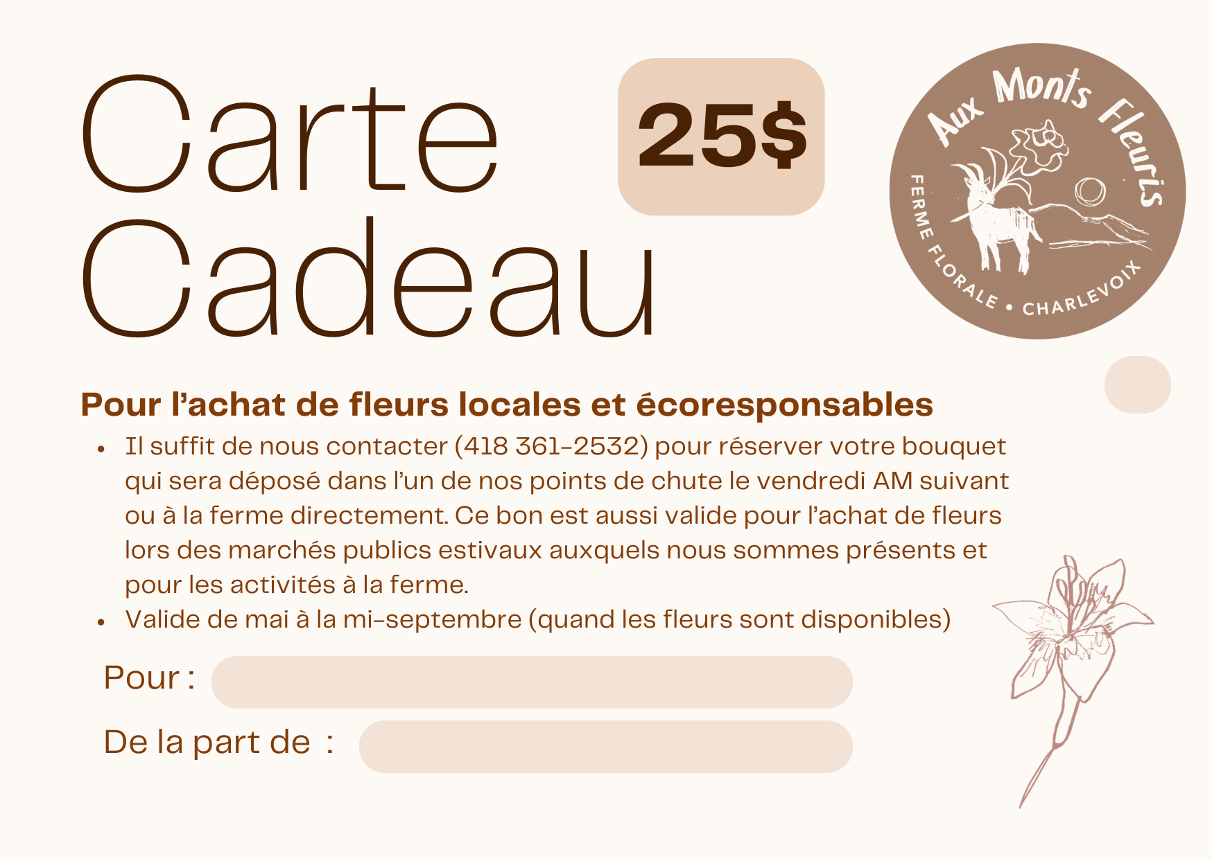 Certificat cadeau