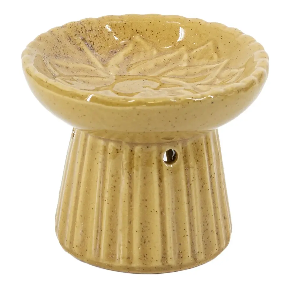 Thumbnail: Geurbrander lotus keramiek oker