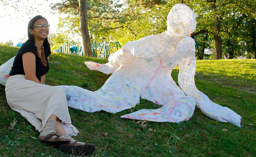 LARGE-SCALE PAPER LANTERN INSTALLATION AT DENTONIA PARK, 2017/2018 - CARMINAMIANA.COM
