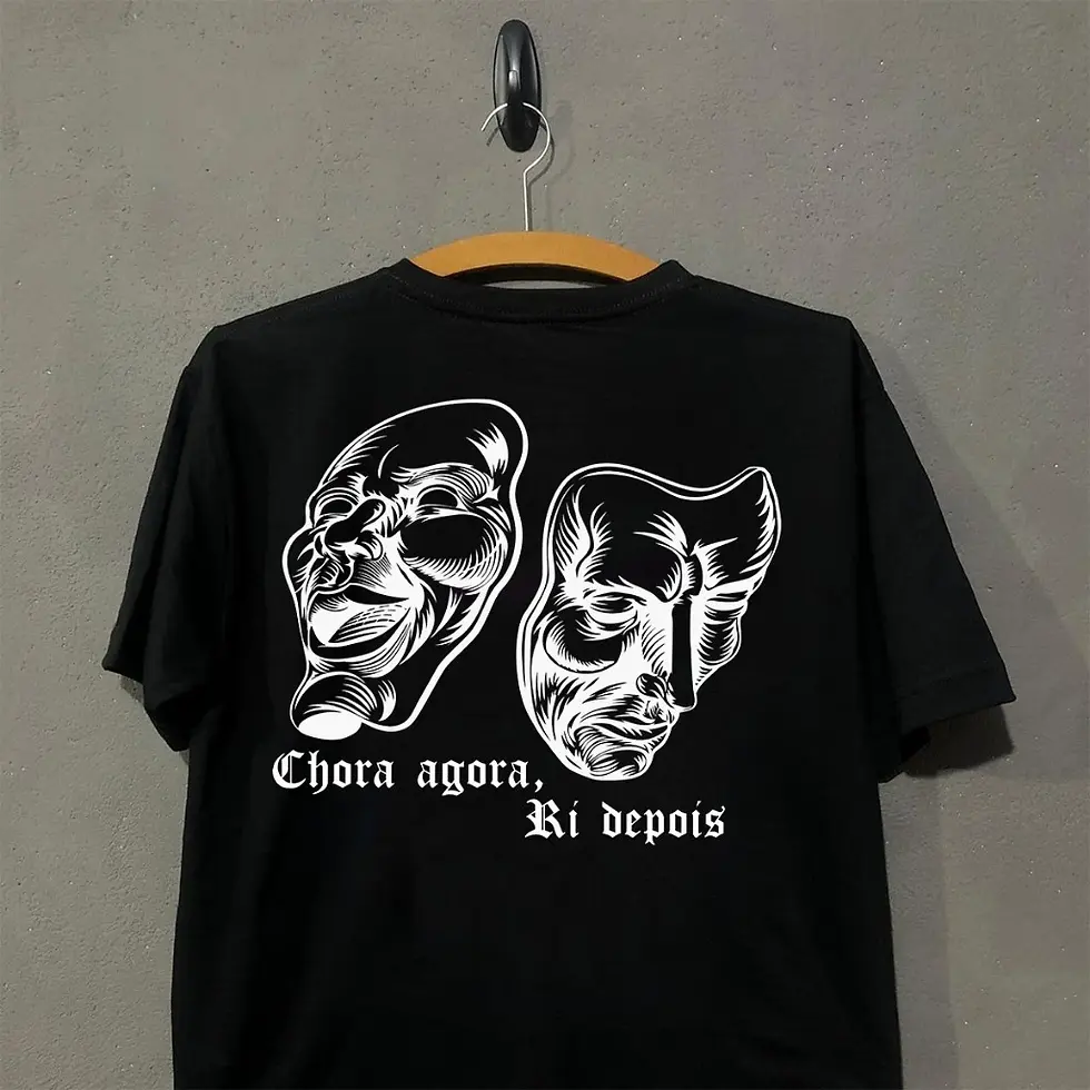 Thumbnail: Camiseta Chora Agora Ri Depois Streetwear 100% Algodão