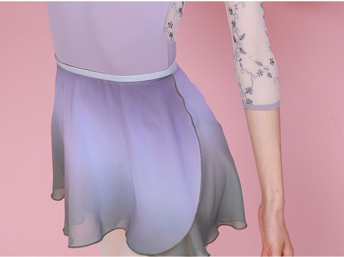 サムネイル： 【LIULGGOER】グラデーション巻きスカート ブルー