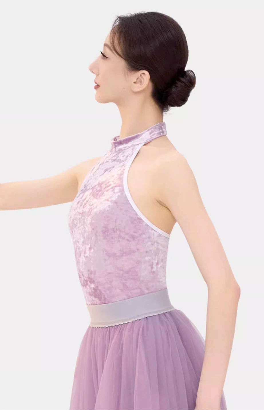 サムネイル： 【VONSU】ホルターネックベロアレオタード(6207)全2色