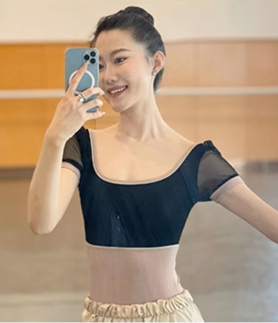 サムネイル： 【TANYEE】半袖パフスリーブレオタード(TY-LE0217)全2色