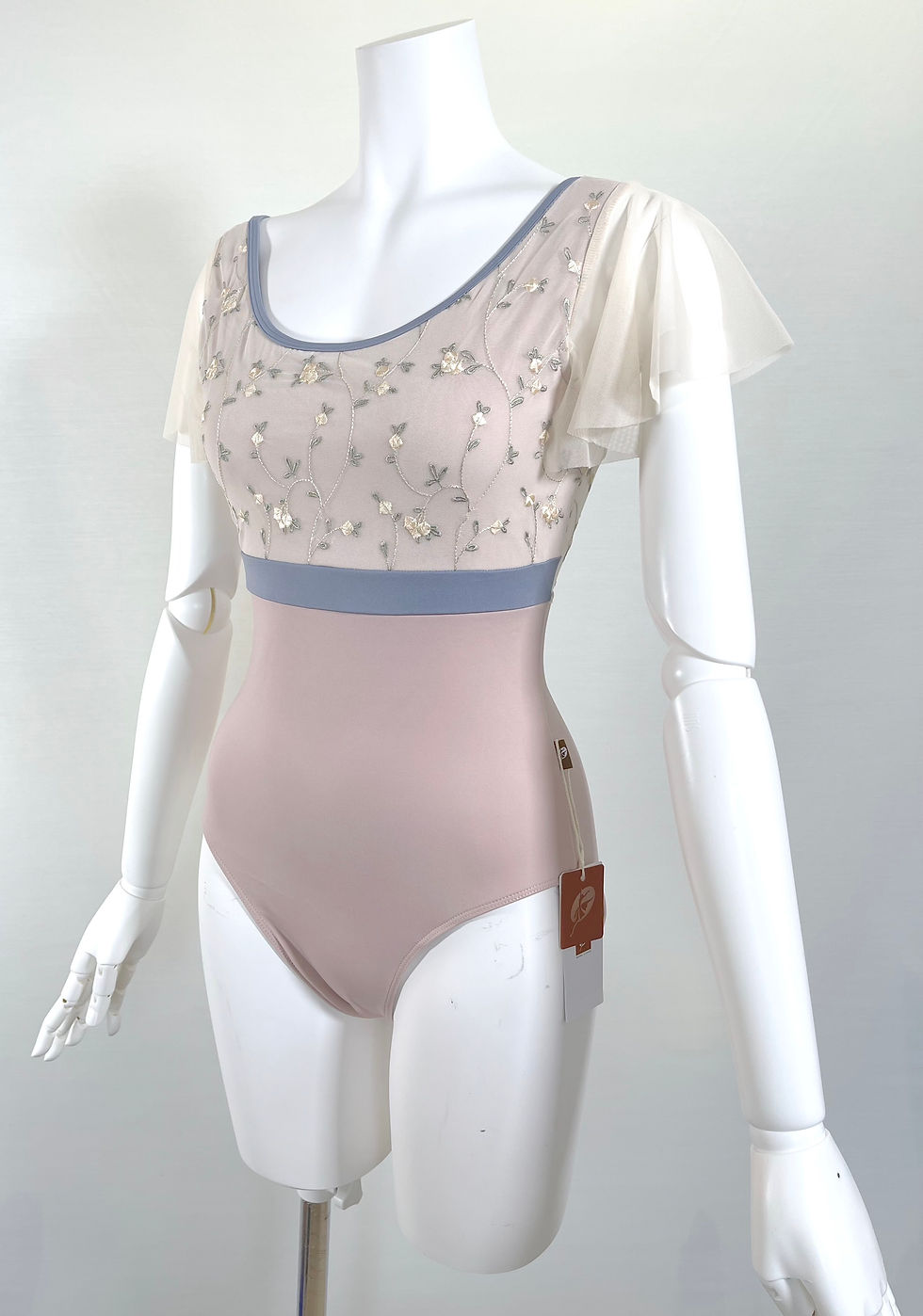 サムネイル： 【MooleDance】フリル袖刺繍レオタード(111)