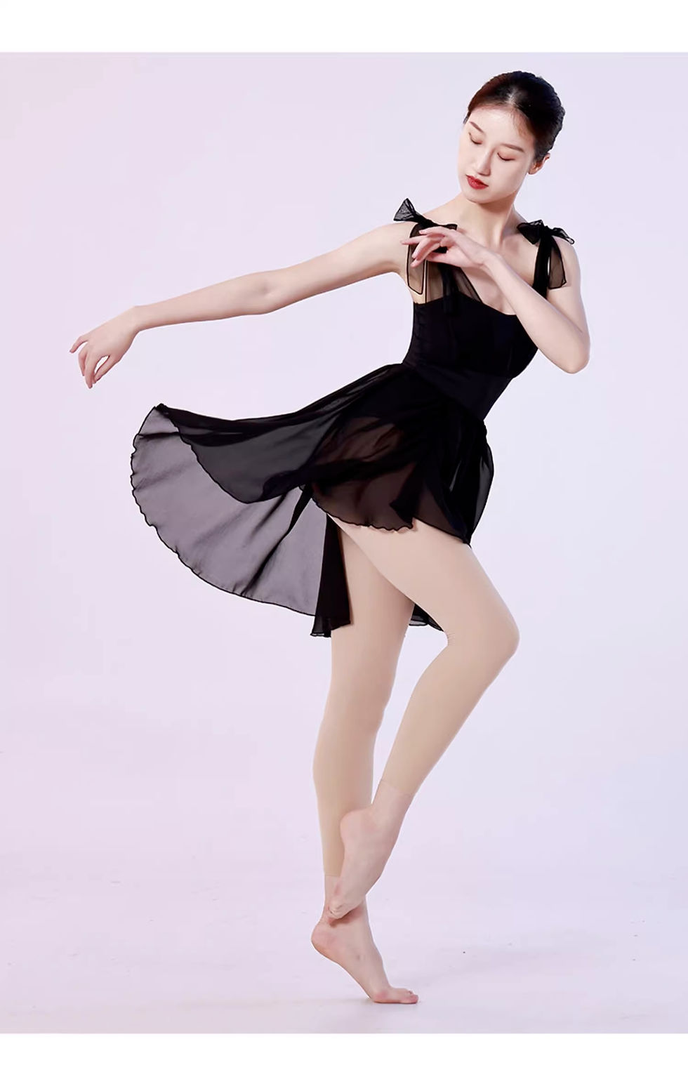 サムネイル： 【FULL BELIEF】リボン肩紐レオタード(5068)