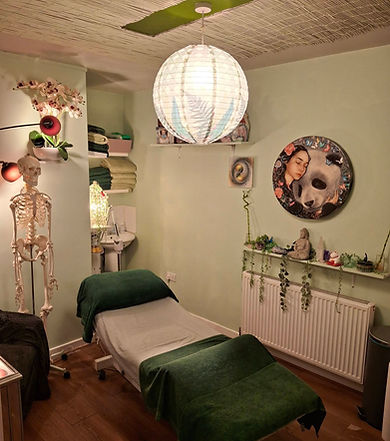 Therapy room at Jo Kirk Therapies in Burley in Wharfedale