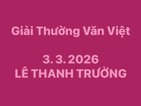 Nguyễn Đức Tùng: Giới Thiệu Thơ Lê Thanh Trường