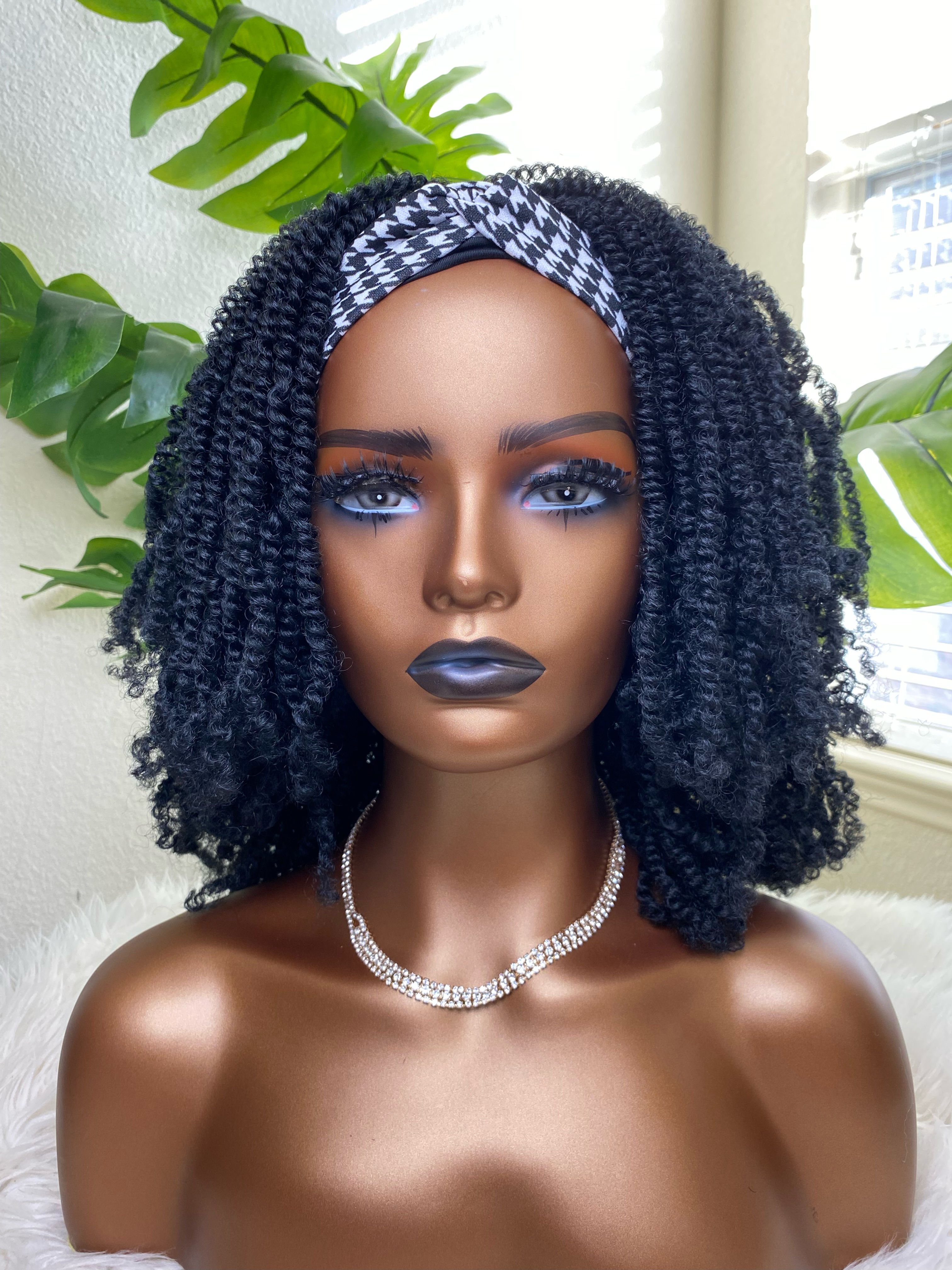Spring Twist Head Band Wig
