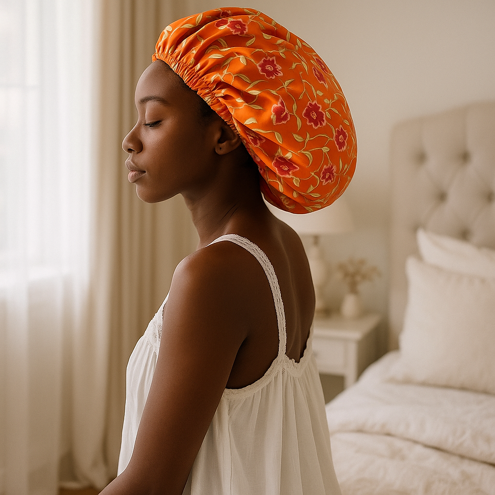 WEALTHY BABE - REVERSIBLE SATIN BONNET