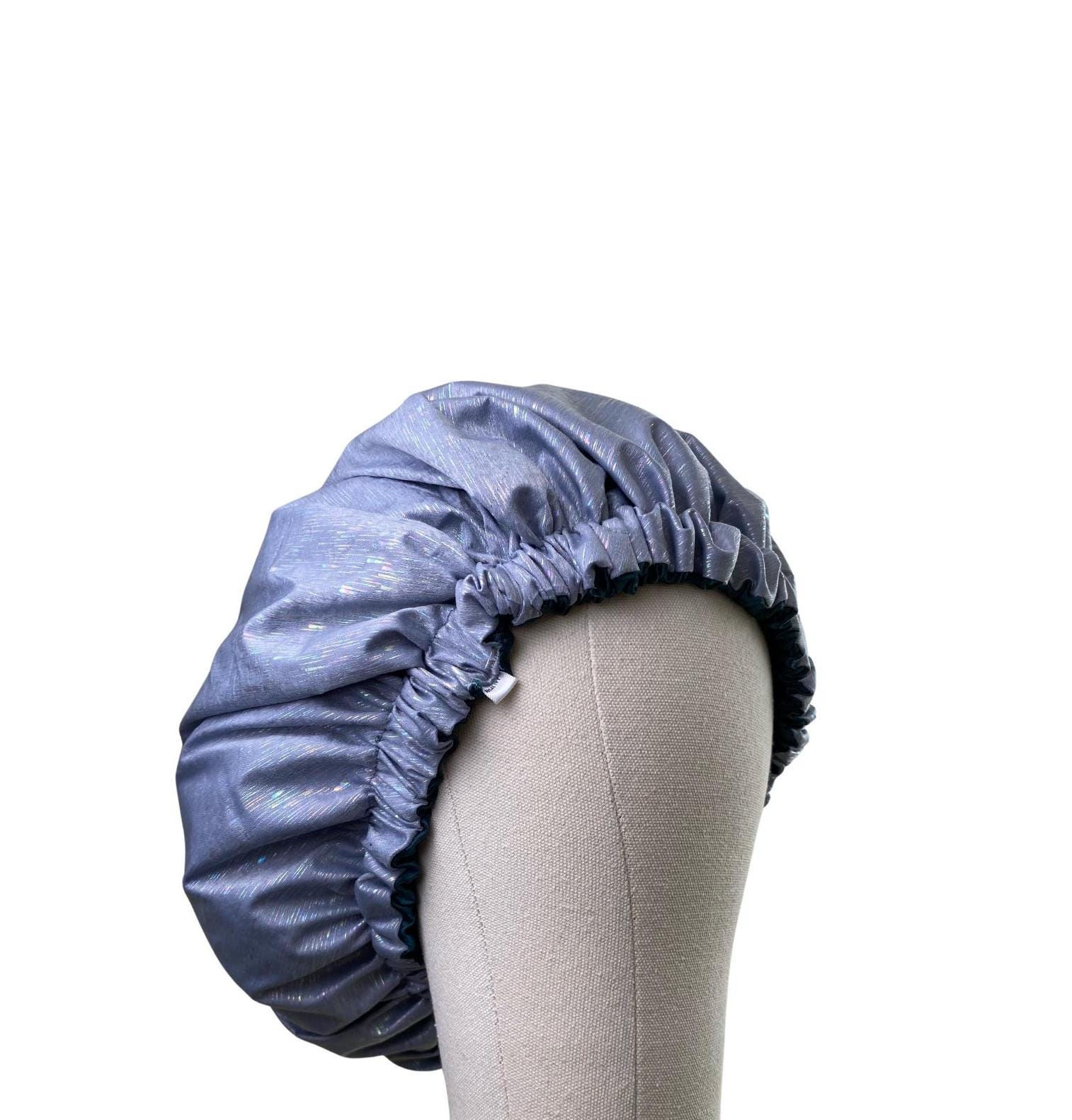 Unisex Satin Lined SHOWER CAPs for All hair types. Double lined satin bonnet-