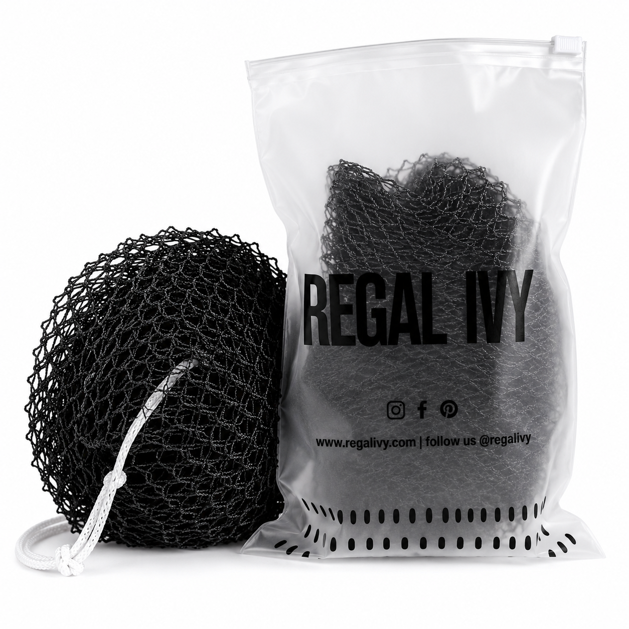 CHARCOAL- EXFOLIATING BATH NET
