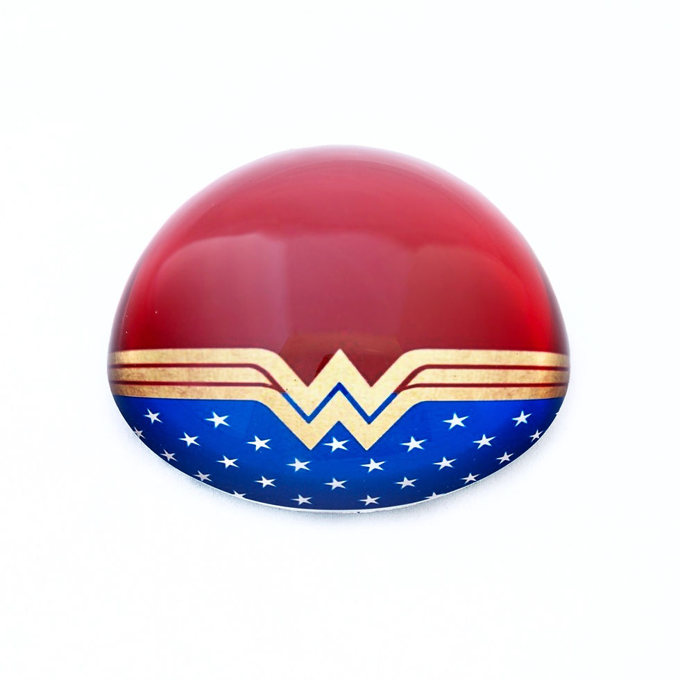 Wonder Woman Inspired Dome Paperweight