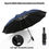 Thumbnail: Fully Automatic Reverse Folding Umbrella With LED Flashlight 10Ribs Windproof
