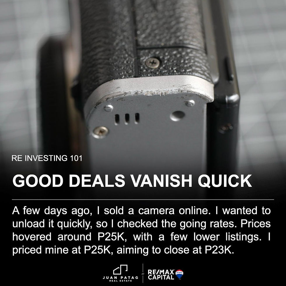 GOOD DEALS VANISH QUICK