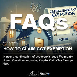 HOW TO CLAIM CGT EXEMPTION (FAQS)