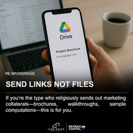SEND LINKS NOT FILES