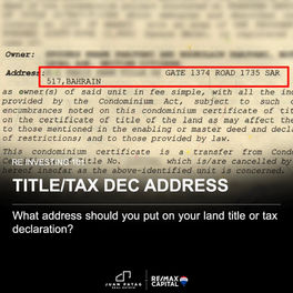 TITLE/ TAX DEC ADDRESS