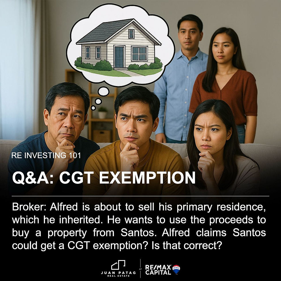 Q & A: CGT EXEMPTION